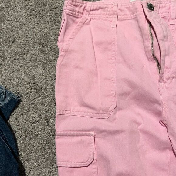 Zara bubblegum pink cargo jeans 6 - Picture 8 of 10